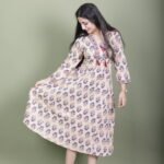 Ivory Buti Alia-Cut Anarkali Dress
