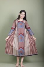 Mughal Arch Striped Flared Dress