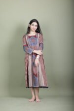 Mughal Arch Striped Flared Dress - Image 3