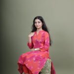 Coral Pink Ikat Kurta