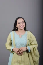 Pistachio Green Kurta Set with Aqua Embroidered Yoke - Image 4