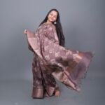 Mauve Cotton Silk Zari Weave Saree